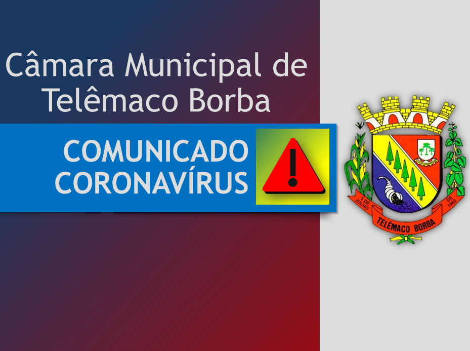 Comunicado sobre o coronavírus e funcionamento da Câmara