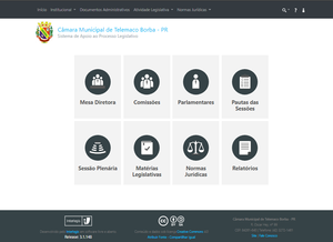 Interface nova versão SAPL